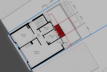 Planung eines Carports.