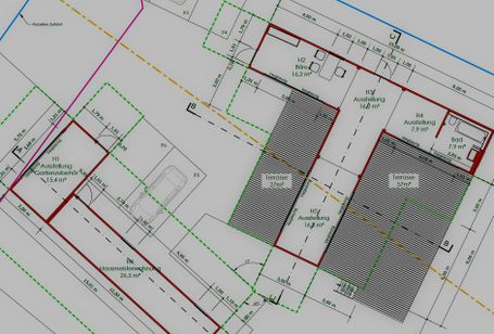 Planung eines Carports.