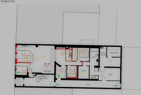 Planung eines Carports.