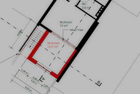 Planung eines Carports.