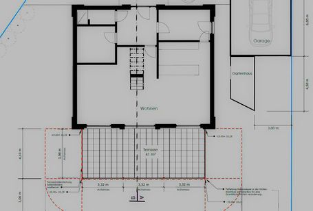 Planung eines Carports.