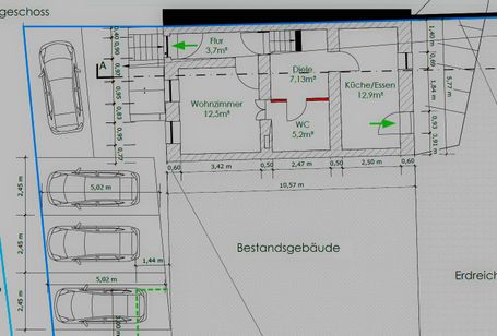 Planung eines Carports.