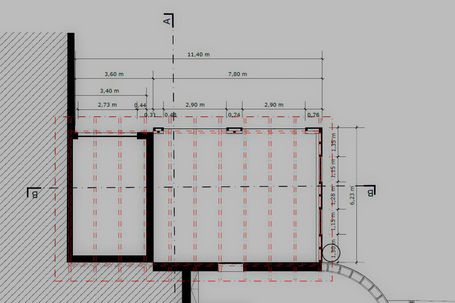 Planung eines Carports.