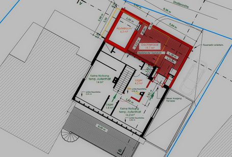 Planung eines Carports.