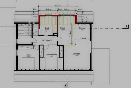 Planung eines Carports.