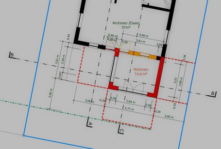 Planung eines Carports.