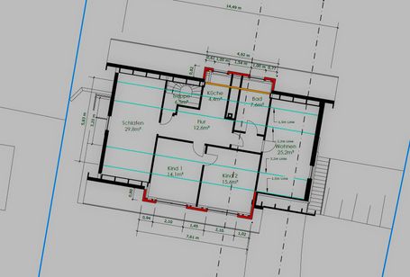 Planung eines Carports.