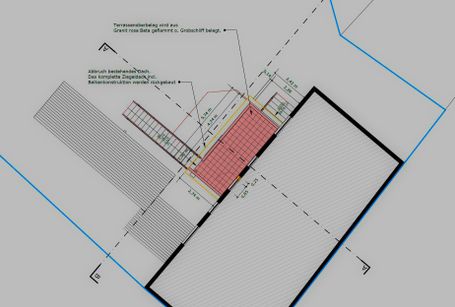 Planung eines Carports.