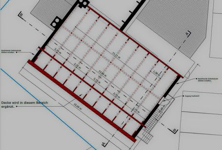 Planung eines Carports.