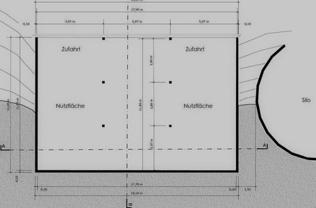 Planung eines Carports.