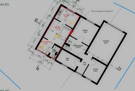 Planung eines Carports.
