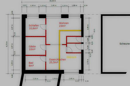 Planung eines Carports.