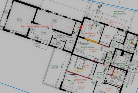 Planung eines Carports.